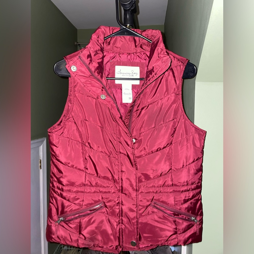 Women’s American Rag Red Winter Vest size medium
